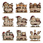 Burgundy Christmas Joy Clipart