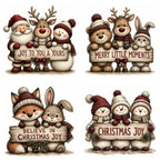 Burgundy Christmas Joy Clipart